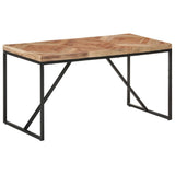 Dining Table 140x70x76 cm Solid Acacia and Mango Wood - Extra Image