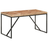 Dining Table 140x70x76 cm Solid Acacia and Mango Wood - Extra Image