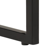 Dining Table 160x70x76 cm Solid Acacia and Mango Wood - Rear View