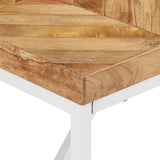 Dining Table 180x90x76 cm Solid Acacia and Mango Wood - 45-Degree Angle