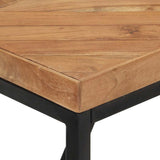 Dining Table 180x90x76 cm Solid Acacia and Mango Wood - 45-Degree Angle
