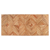 Dining Table 200x90x76 cm Solid Acacia and Mango Wood - Top-Down View