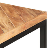Dining Table 200x90x76 cm Solid Acacia and Mango Wood - Rear View