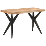 Dining Table 120x60x76 cm Solid Acacia Wood - Low Angle