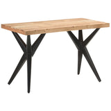 Dining Table 120x60x76 cm Solid Acacia Wood - Extra Image