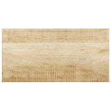 Dining Table 120x60x76 cm Solid Mango Wood - Top-Down View