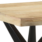 Dining Table 120x60x76 cm Solid Mango Wood - 45-Degree Angle