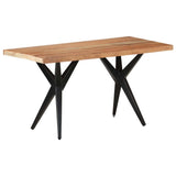 Dining Table 140x70x76 cm Solid Acacia Wood - Low Angle