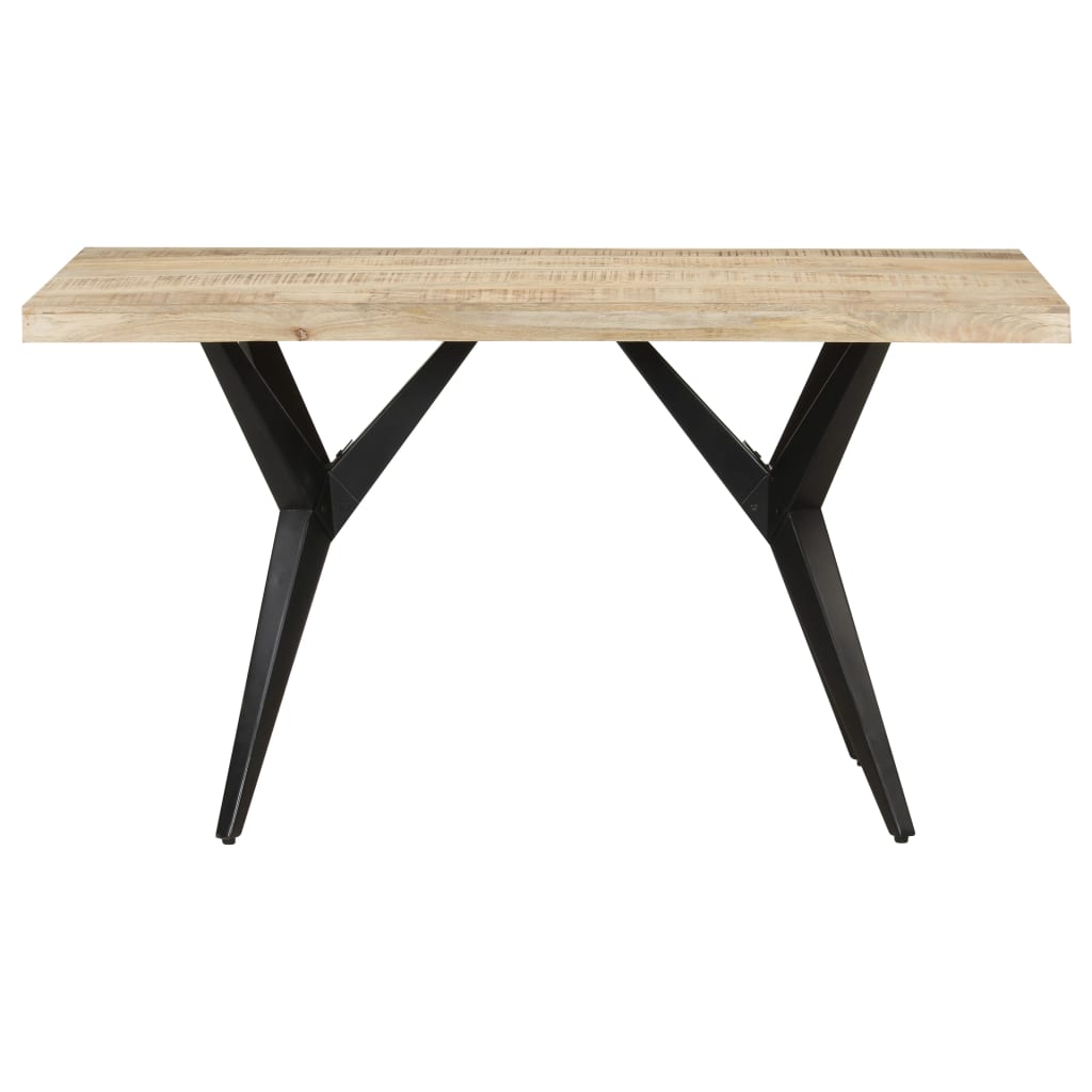 Dining Table 140x70x76 cm Rough Mango Wood