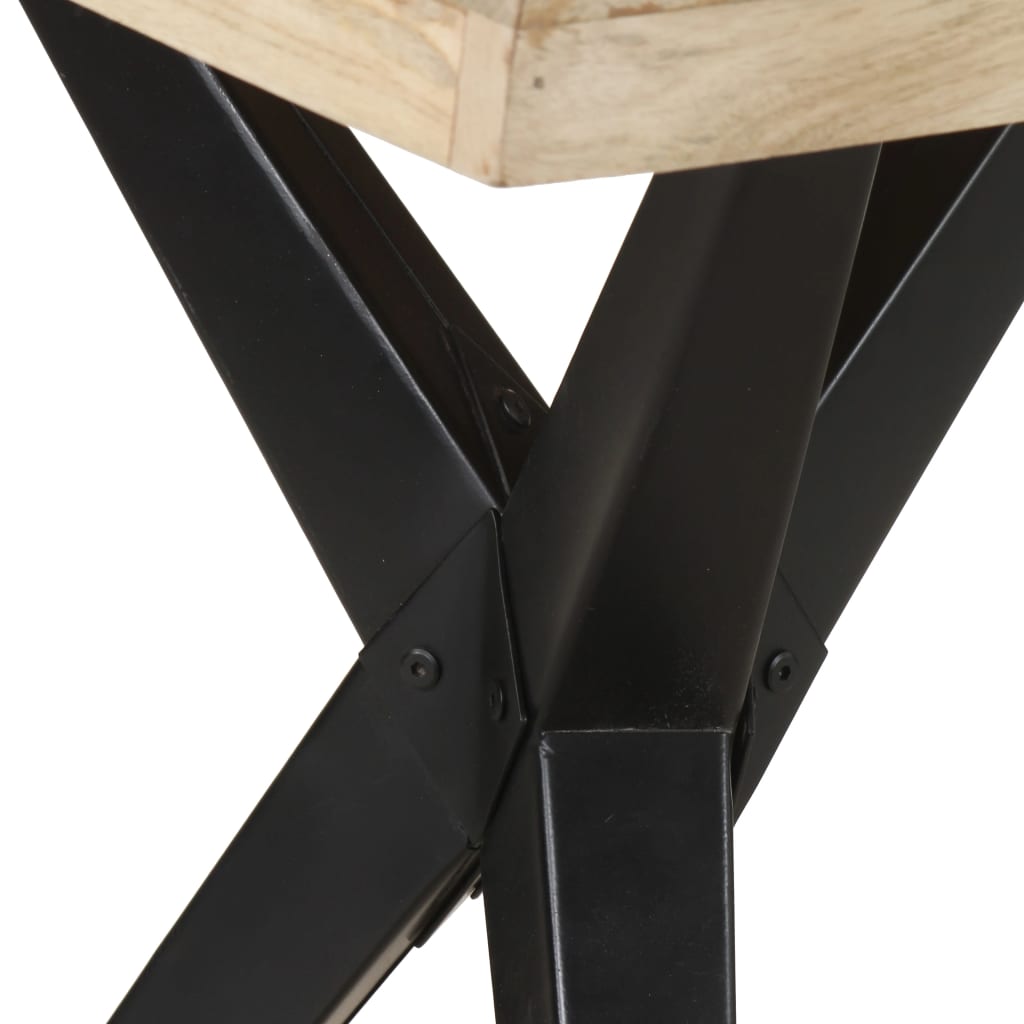 Dining Table 140x70x76 cm Rough Mango Wood