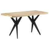 Dining Table 140x70x76 cm Rough Mango Wood