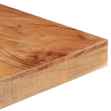 Dining Table 160x80x76 cm Solid Acacia Wood - Top-Down View