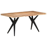 Dining Table 160x80x76 cm Solid Acacia Wood - Low Angle
