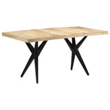 Dining Table 160x80x76 cm Rough Mango Wood - Extra Image
