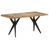 Dining Table 160x80x76 cm Solid Reclaimed Wood - Extra Image