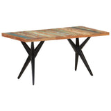 Dining Table 160x80x76 cm Solid Reclaimed Wood - Low Angle