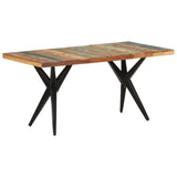 Dining Table 160x80x76 cm Solid Reclaimed Wood - Extra Image