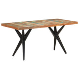Dining Table 160x80x76 cm Solid Reclaimed Wood - Extra Image