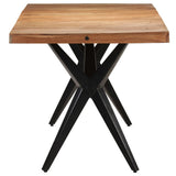 Dining Table 180x90x76 cm Solid Acacia Wood - Side View