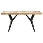 Dining Table 180x90x76 cm Rough Mango Wood
