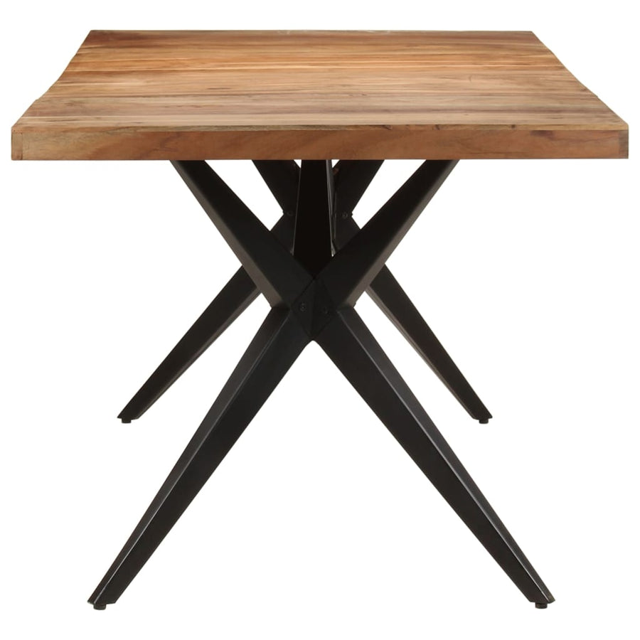 Dining Table 200x90x76 cm Solid Acacia Wood