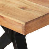 Dining Table 200x90x76 cm Solid Acacia Wood - 45-Degree Angle