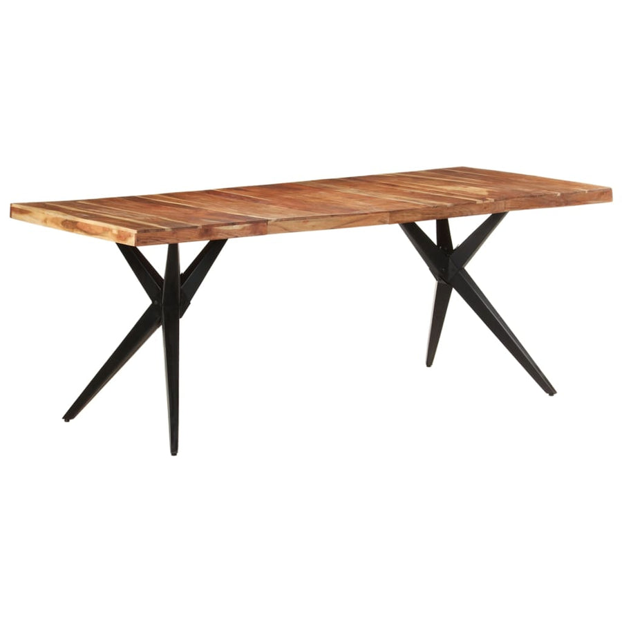 Dining Table 200x90x76 cm Solid Acacia Wood