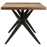 Dining Table 200x90x76 cm Solid Reclaimed Wood - Side View