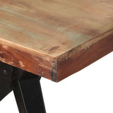 Dining Table 200x90x76 cm Solid Reclaimed Wood - 45-Degree Angle