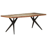 Dining Table 200x90x76 cm Solid Reclaimed Wood - Extra Image