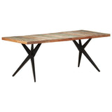Dining Table 200x90x76 cm Solid Reclaimed Wood - Extra Image