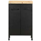 Sideboard 47x35x76 cm Rough Mango Wood - Side View