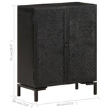 Sideboard 60x30x76 cm Solid Mango Wood - Close-Up Angle