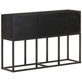 Sideboard 115x30x76 cm Solid Mango Wood - Side View