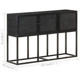 Sideboard 115x30x76 cm Solid Mango Wood - Close-Up Angle