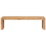 TV Cabinet 120x33x33 cm Solid Acacia Wood - Front View