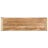 TV Cabinet 120x33x33 cm Solid Acacia Wood - Top-Down View