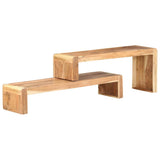 2 Piece TV Cabinet Solid Acacia Wood - Low Angle