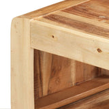 2 Piece TV Cabinet Solid Acacia Wood - Close-Up Angle
