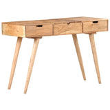 Dressing Table with Mirror 112x45x76 cm Solid Acacia Wood - Front View