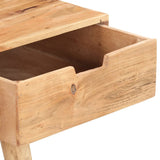 Dressing Table with Mirror 112x45x76 cm Solid Acacia Wood - Rear View
