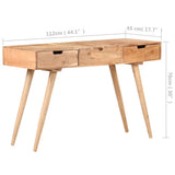 Dressing Table with Mirror 112x45x76 cm Solid Acacia Wood - Extra Image
