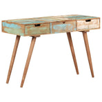 Dressing Table with Mirror 112x45x76 cm Solid Reclaimed Wood