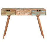 Dressing Table with Mirror 112x45x76 cm Solid Reclaimed Wood - Side View