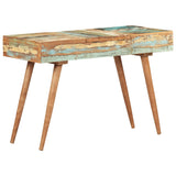 Dressing Table with Mirror 112x45x76 cm Solid Reclaimed Wood - 45-Degree Angle