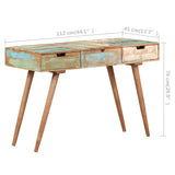 Dressing Table with Mirror 112x45x76 cm Solid Reclaimed Wood - Extra Image