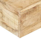 Coffee Table 80x80x28 cm Solid Mango Wood - Side View