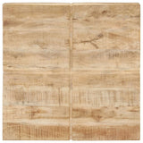 Coffee Table 80x80x28 cm Solid Mango Wood - Top-Down View