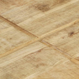Coffee Table 80x80x28 cm Solid Mango Wood - 45-Degree Angle