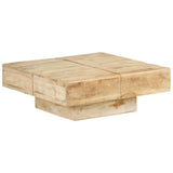 Coffee Table 80x80x28 cm Solid Mango Wood - Extra Image